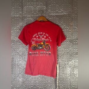 Bike Week ombré red T-Shirt Daytona Beach Florida 2022 biker motorcycle